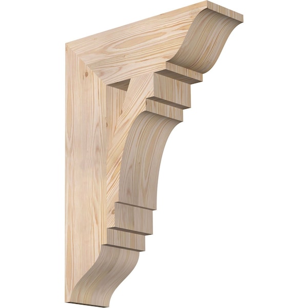 Ekena Millwork Merced Traditional Smooth Bracket, Douglas Fir, 5 1/2"W x 18"D x 26"H BKT06X18X26MRC01SDF - main
